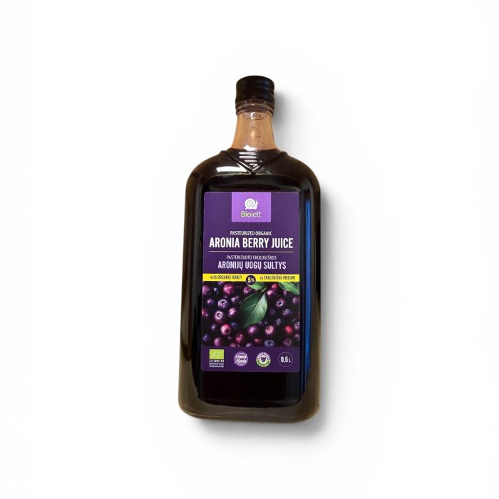 Organic-Aronia-Juice-5%-Bio-honey-glass-500-ml фото 1 Organic-Aronia-Juice-5%-Bio-honey-glass-500-ml фото 1