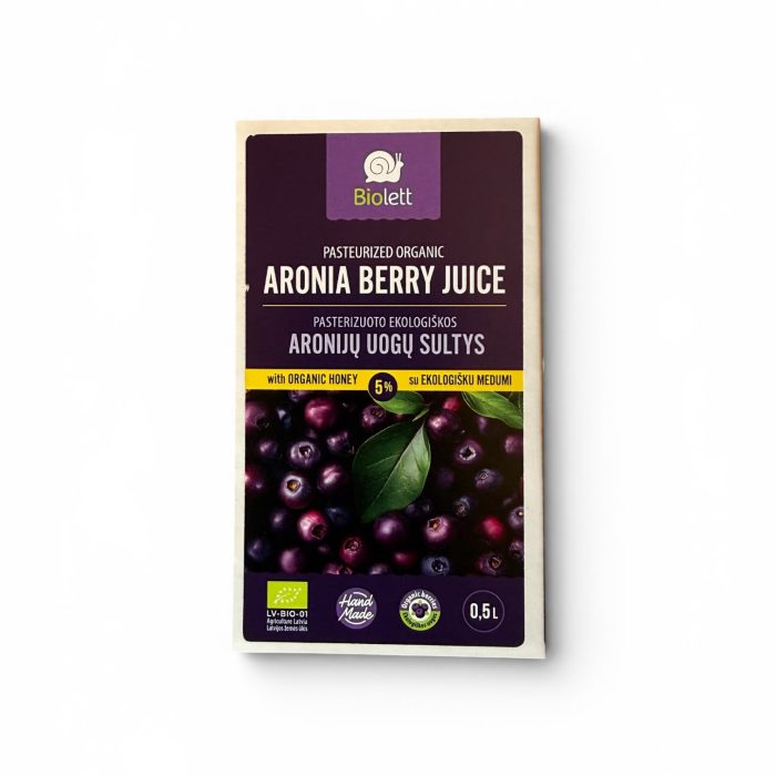 Organic-Aronia-Juice-5%-Bio-honey-glass-500-ml фото 2 Organic-Aronia-Juice-5%-Bio-honey-glass-500-ml фото 2