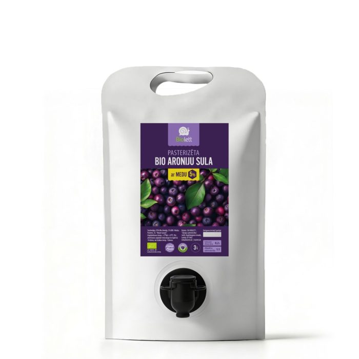 Organic-Aronia-Juice-5%-Bio-honey-Stand-Up Pouch-3-L Organic-Aronia-Juice-5%-Bio-honey-Stand-Up Pouch-3-L